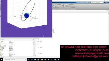 Satellite orbit simulation using matlab