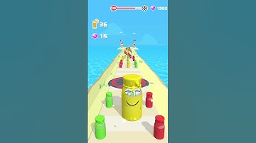 Juice Run🥤 | Android/iOS Gameplay | Relaxing Mobile Game | 🧃Level 125 #shorts #youtubeshorts