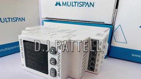 VPR 33 VOLTAGE PROTECTION RELAY FOR 3 PHASE MULTISPAN