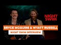 Bryce McGuire &amp; Wyatt Russell talk &#39;Night Swim&#39;, pool scenes, horror archetypes and more