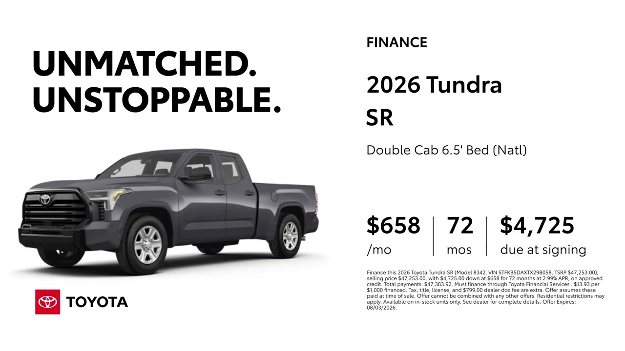 Tundra 英語 Toyota Tundra 07/02/2026 7617271 - YouTube