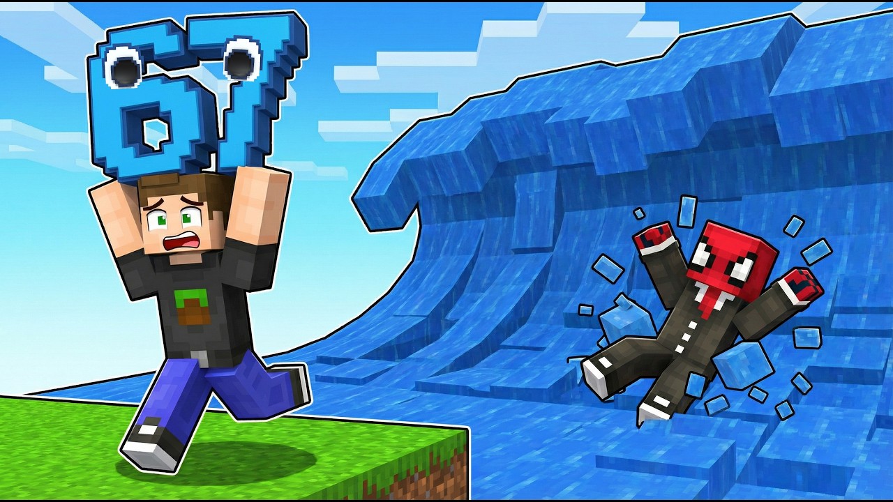 Minecraft'ta Escape Tsunami for Brainrot Oynadık