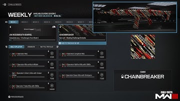SEASON 5 WEEK 1 Challenges UNLOCKING THE NEW JAK WIDEMOUTH BARREL CONVERSION KIT | MW3 Zombies