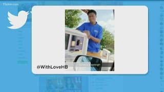 Mom visits son at first job, delights social media