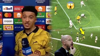 Sancho DIRTIES Erik Ten Hag with world class performance 😱, in Champions League as Manchester United