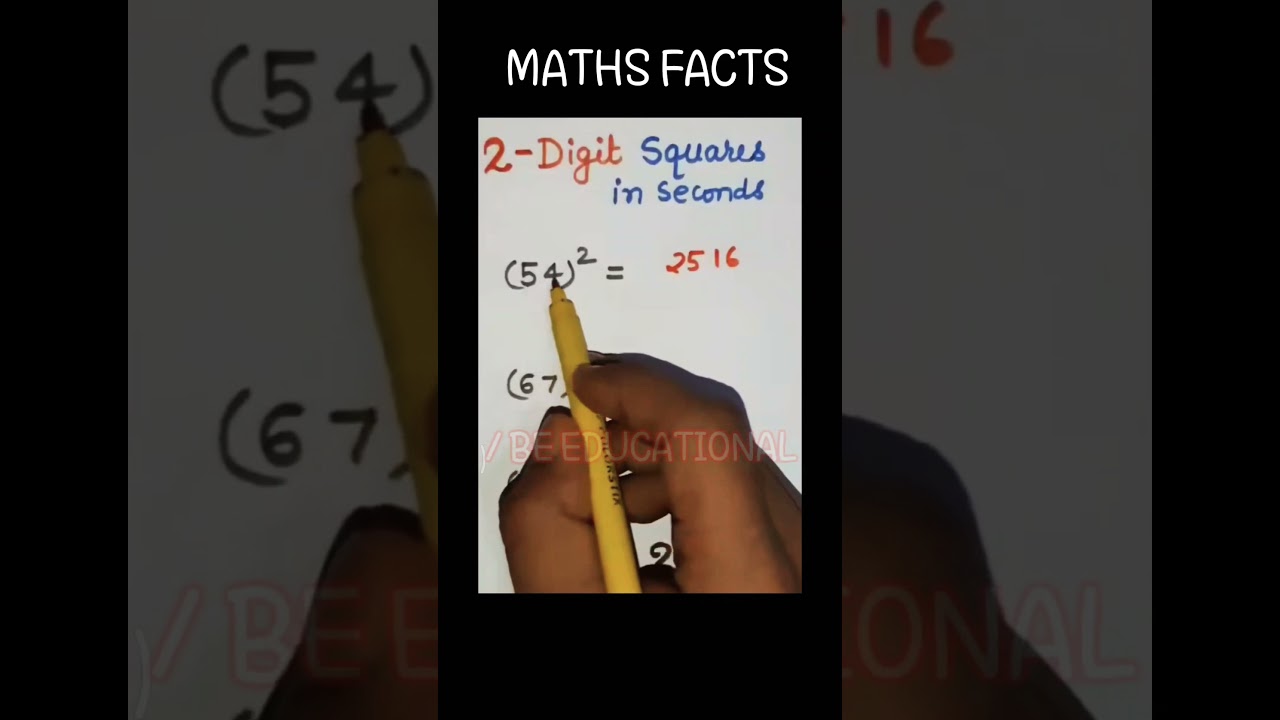 Square Short Tricks || Maths Short Trick || 