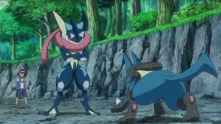 Greninja destroys Lucario - Pokemon (2019) Episode 108