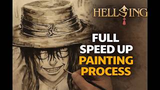 Alucard from Van Hellsing full drawing proccess!