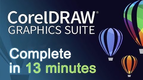 CorelDRAW - Tutorials for Beginners in 13 MINUTES!  [ COMPLETE ]