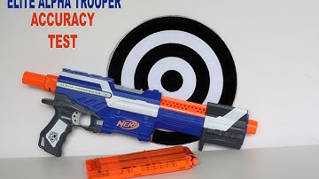 NERF Elite Alpha-Trooper Firing/Accuracy Test