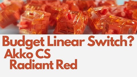 Akko CS Radiant Red Review | Another Budget Linear Switch| Vega 65| Keyboard Typing ASMR