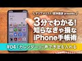 3分でわかる! 知らなきゃ損な｢iPhone手帳術｣ #04 「カレンダー」に声で予定を入れる