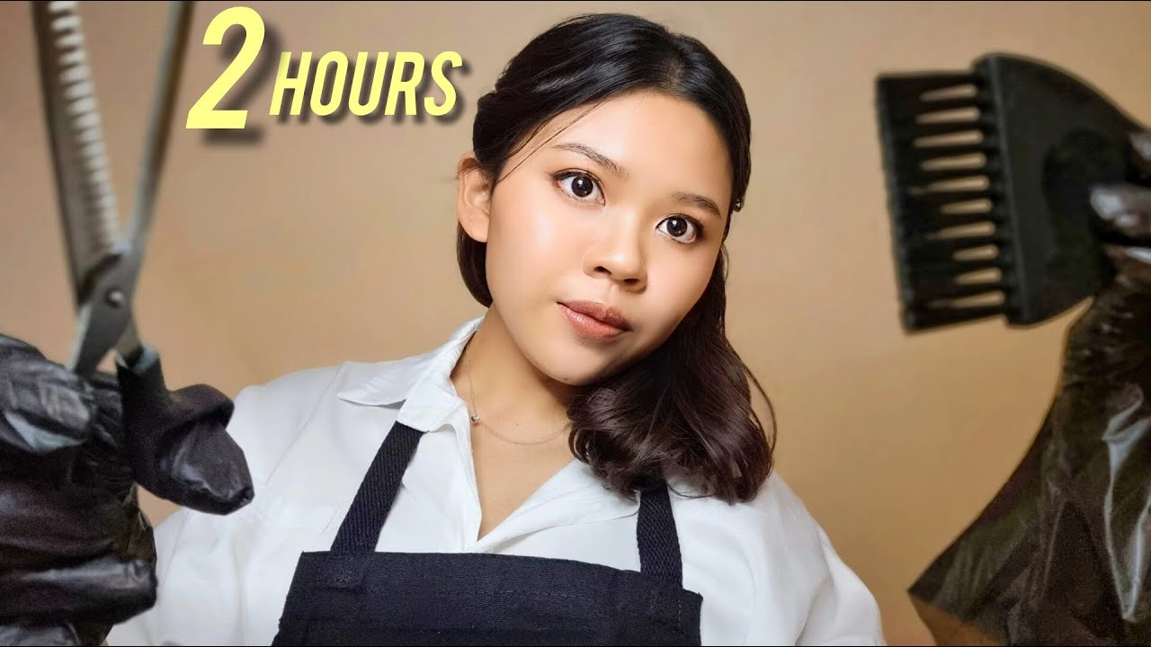 ASMR 2 HOURS The Best of Hair Salon 💇‍♀️ ร้านทำผมดูแลคุณอย่างดีที่สุด 2 ชั่วโมงเต็ม