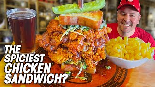 Extra Spicy Nashville Hot Fried Chicken Sandwich Challenge!!