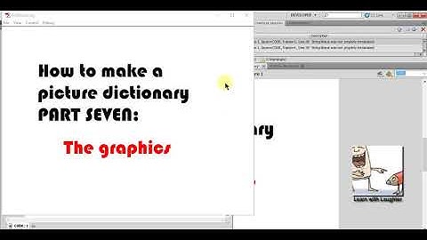 How to make picture dictionary in Flash Part 8 (THE GRAPHICS)