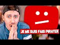 On a pirat ma chaine youtube  elle  t supprime 