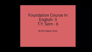 T.Y.B.Com_Sem-6_English_Unit-10_Lecture-4_By Prof. Kalyani Trivedi
