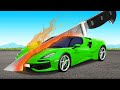 Testing Cars vs 1,000 Degree Knife in BeamNG