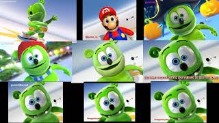 Gummy bear but it's a mashup of 9 different versions 