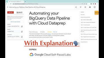 Automating your BigQuery Data Pipeline with Cloud Dataprep  #qwiklabs  #GSP826  [With Explanation🗣️]