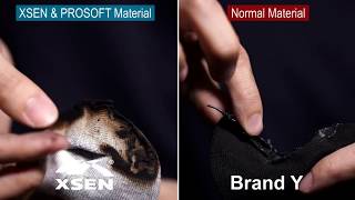 Comparison Xsen & Prosoft Deodorant Sock Material With Others Normal Material Sock