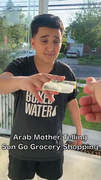 American Mom vs Arab Mom Telling Their Son Go Grocery Shopping!! #shorts