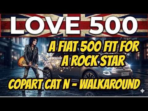 Bargain Fiat 500 Fit For A Rock Star - Project Freddie - Walkaround Copart Cat N #fiat500rockstar