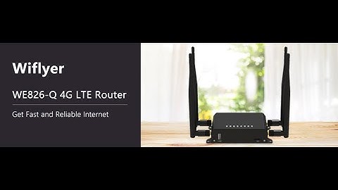 Wiflyer WE826-Q 4G LTE Wireless Router, 300 Mbps Wireless Router, 4G LTE Hotspot with SIM Card Slot