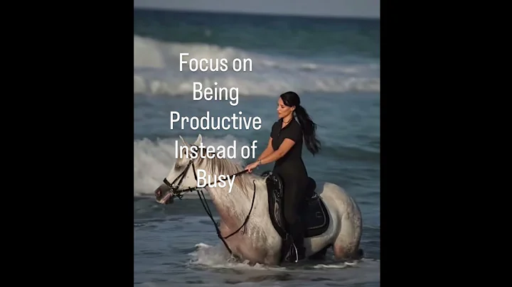 Listen To This every morning “Focus On Being Productive Instead of busy