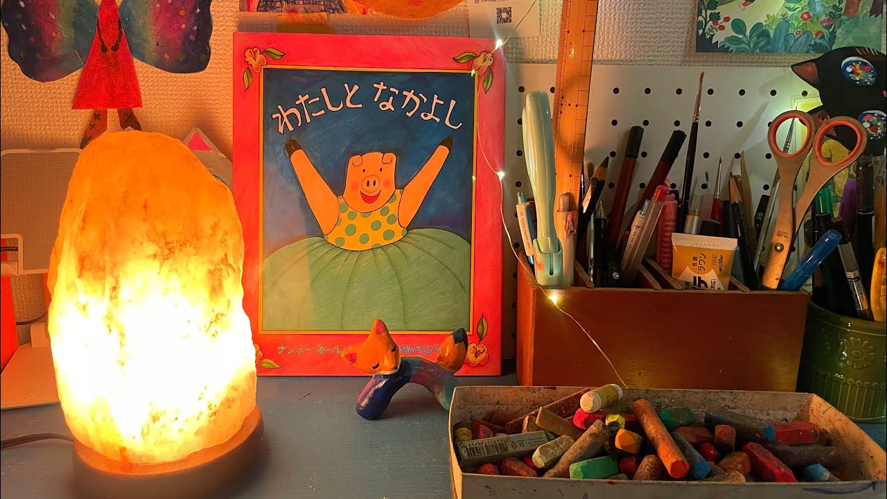 冬のアトリエと0歳の育児☕️🕯️🎨 朝散歩と珈琲と暮らし