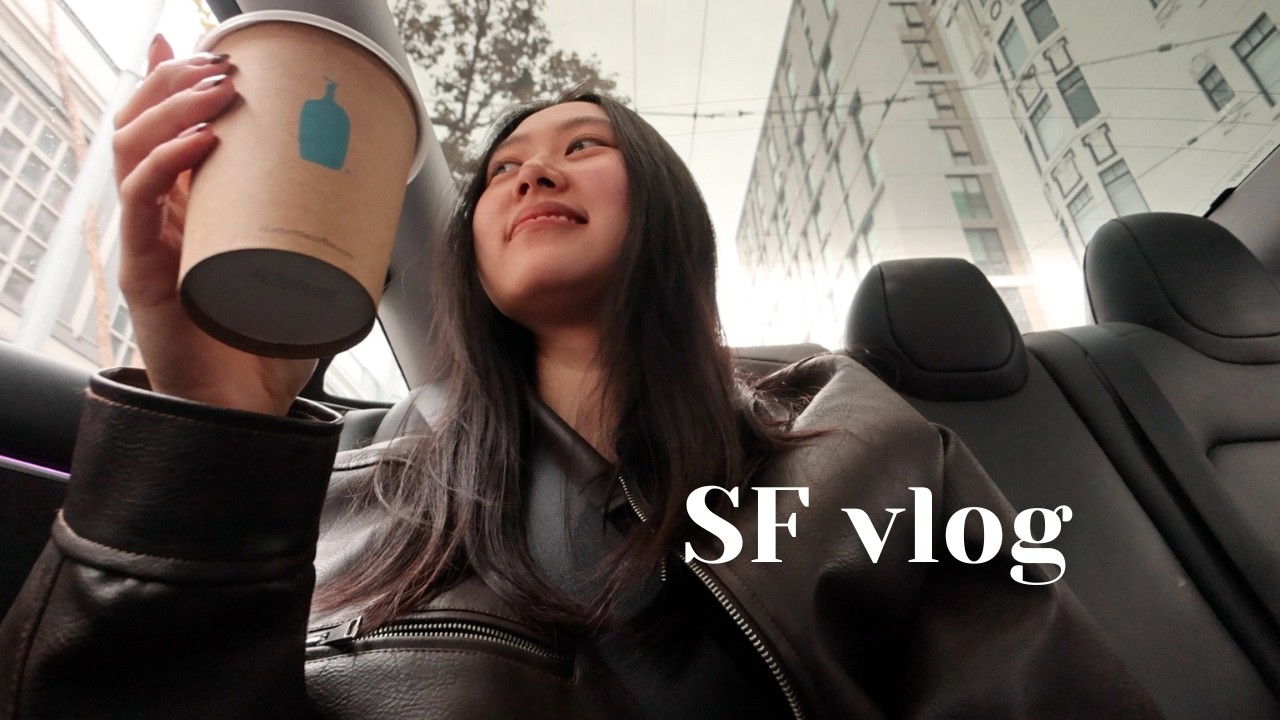 san francisco vlog 一個人在伯克利走整天🚶🏻‍♀️ 全球第一家藍瓶☕️ 吃漢堡吃到隔天超水腫🍔 舊金山必吃希臘酸奶🍦好喜歡吃外賣🥡🥢