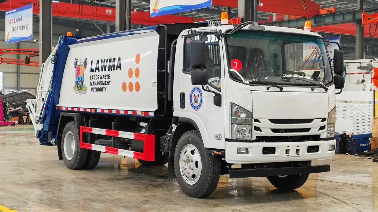 Isuzu ELF 12cbm rear loader garbage truck#isuzu