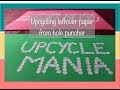 Waste paper art - Upcycle waste paper from a hole puncher to create art patterns