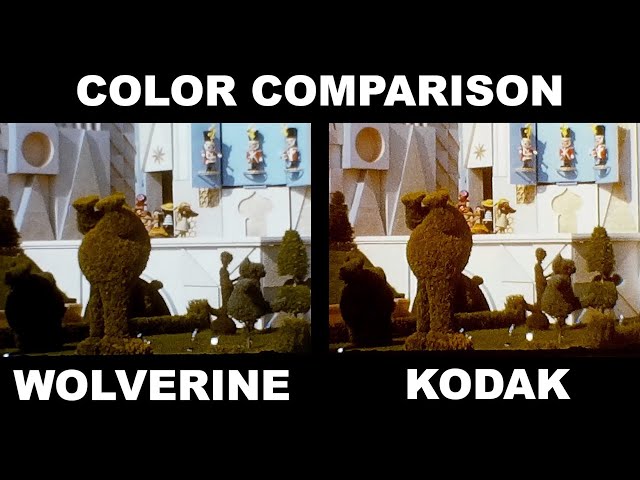 Wolverine VS Kodak 8mm Color Quality Comparison 