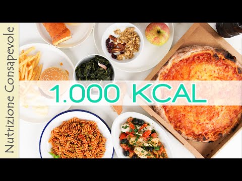 Video: Dieta 1000 Calorie Al Giorno - Menu, Caratteristiche