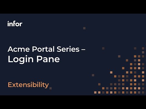 Acme Portal Series - Login Pane
