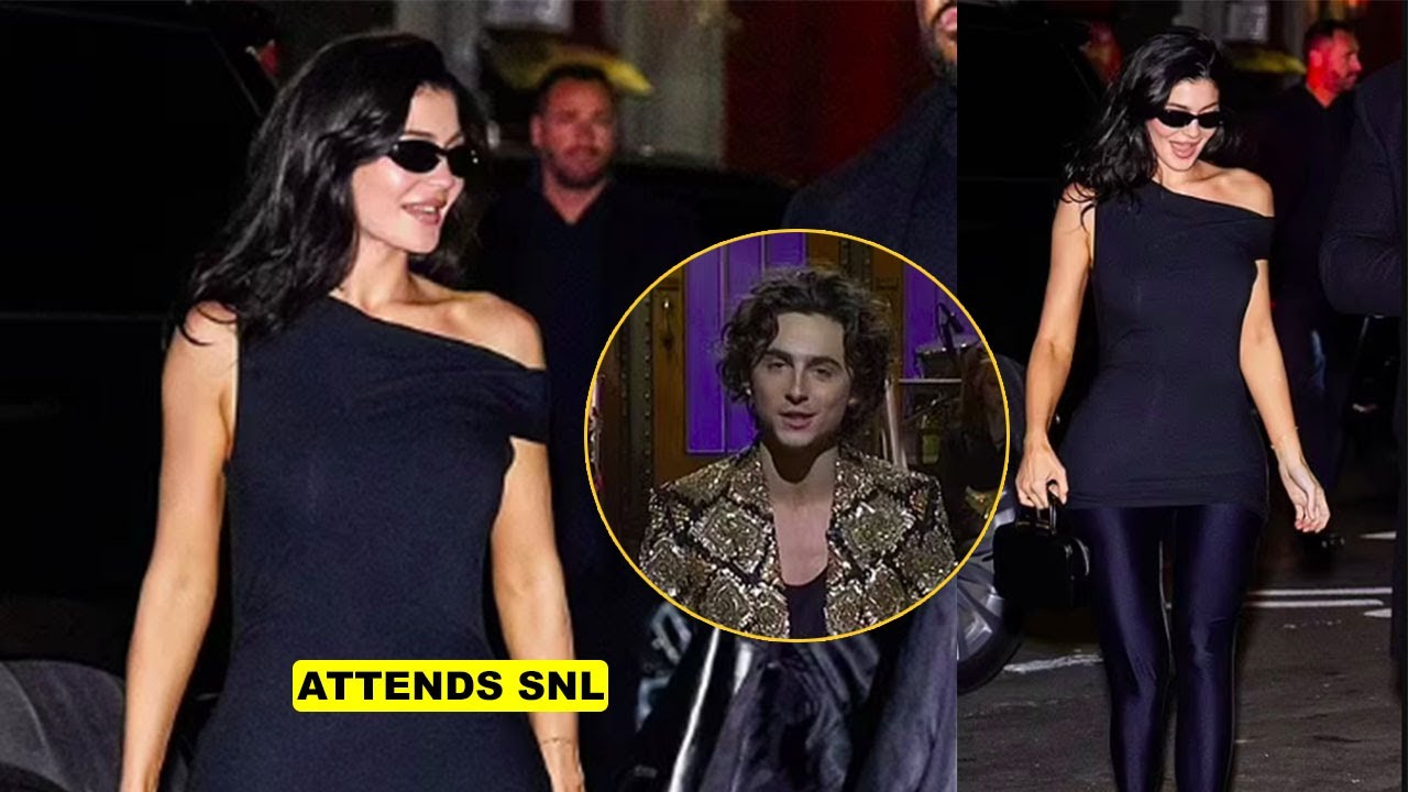 Kylie Jenner glam as she heads to the SNL afterparty to support beau