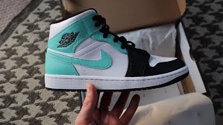 air jordan 1 mid island green