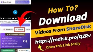 🔴How to Download #mdisk.pro linlk