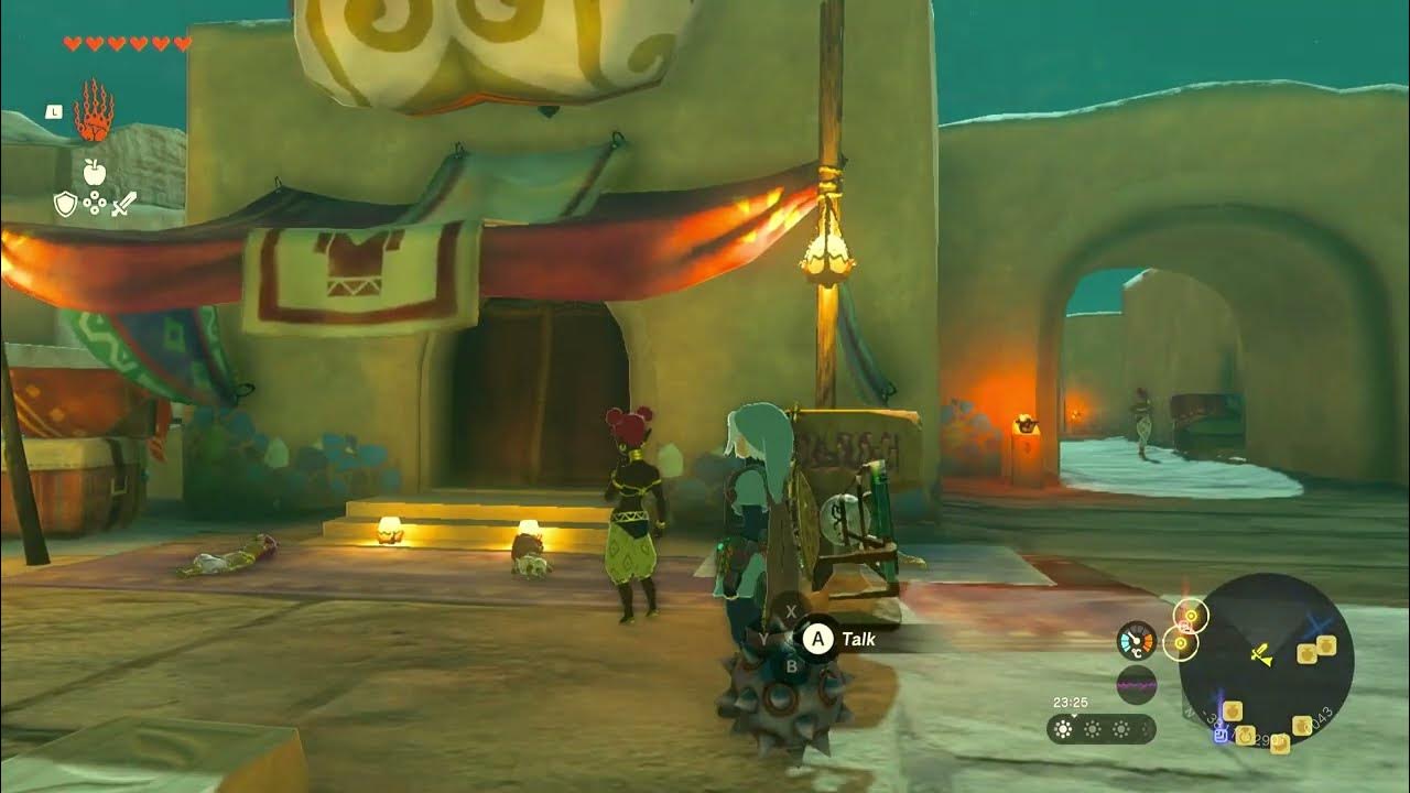 How to get into the secret clothing shop on Gerudo town The Legend of