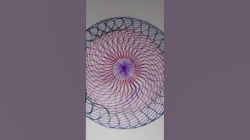 when colors unite and a magical shape is born #spinograph #satisfying #art #asmr #india #pattern