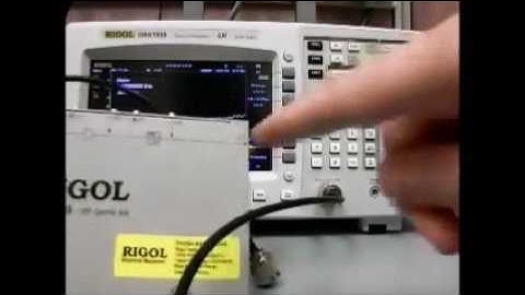 RIGOL DSA 1030A- TG 3GHz Spectrum Analyzer - How to set up a tracking generator