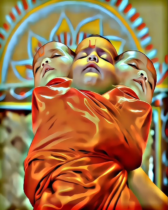 त्रिदेव एक साथ जन्म क्यों लिया था? || 🙏🏼🕉 #vighnahartaganesh #ganesha #ganeshchaturthi #shorts