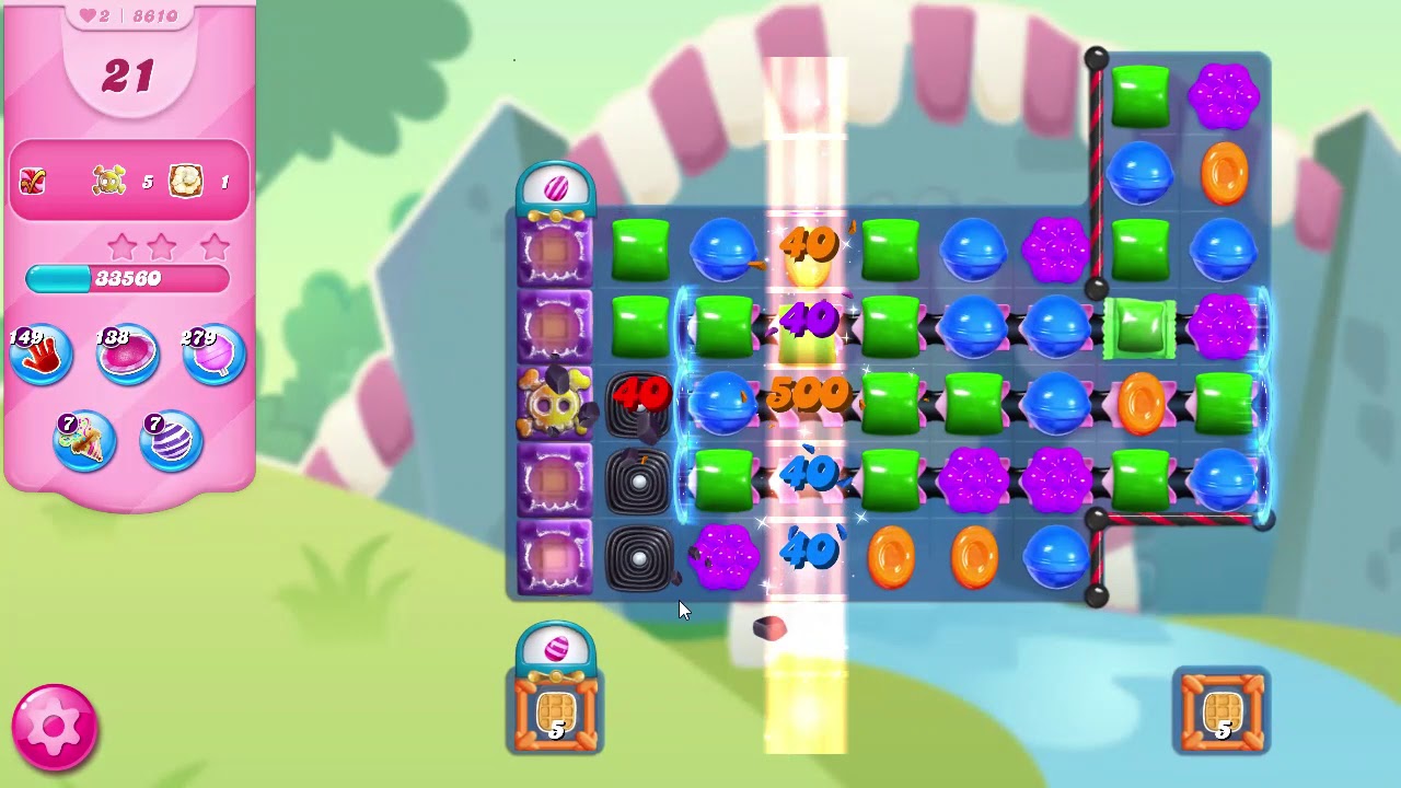 Candy Crush Saga Level 8610 NO BOOSTERS - YouTube