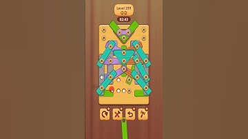 Wood Nuts & Bolts Level 199 #games #woodpuzzlegame #gaming #woodenpuzzle #woodgame #woodnutsandbolts