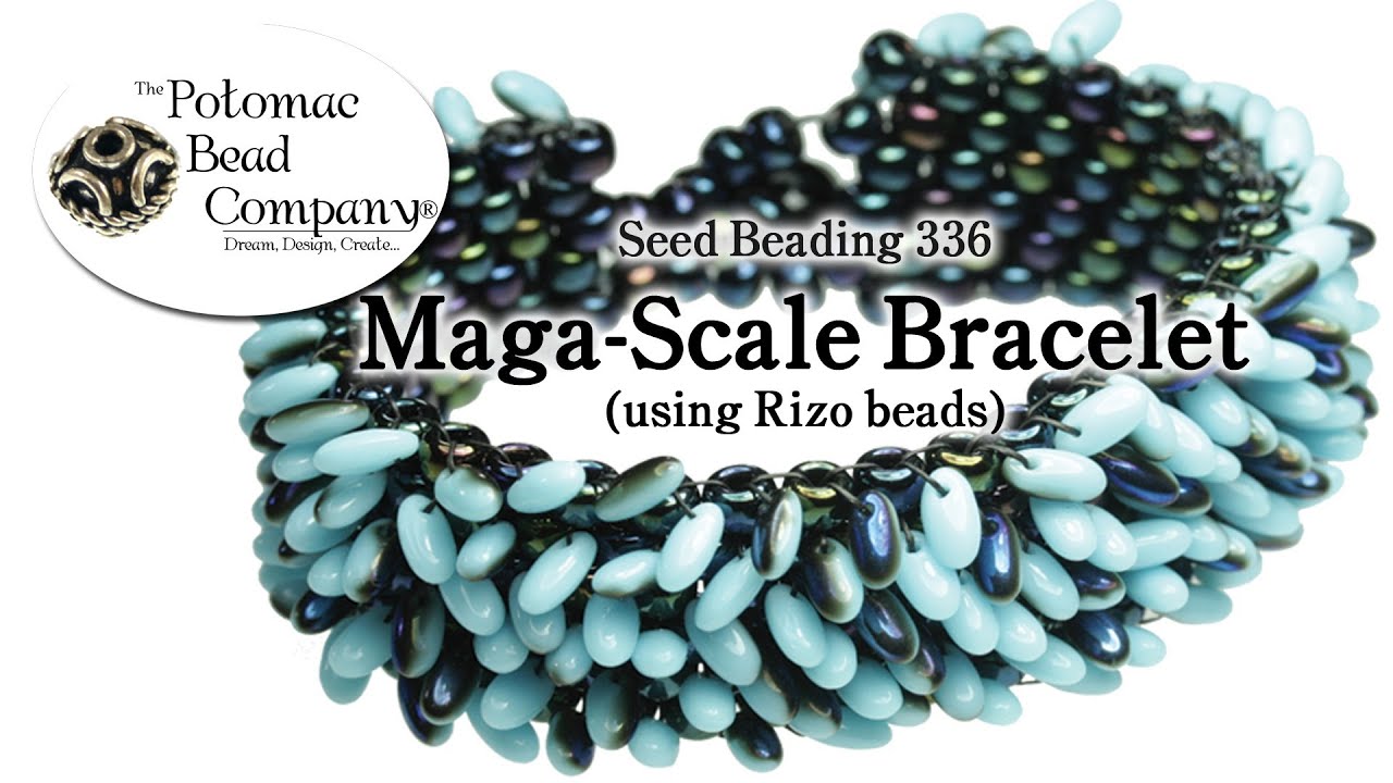 Beading Pattern - Magatama Vine Macrame Bracelet, ORCHID and OPAL