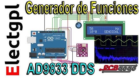 Generador de Funciones DDS con AD9833 | LCD | Arduino | Sponsor PCBgogo