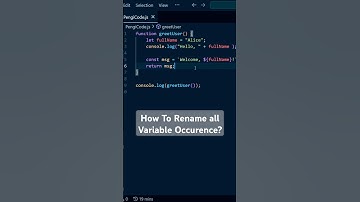 VS Code Trick: Rename All Variables Instantly! 🔥 #javascript #coding #code #vscode #programming