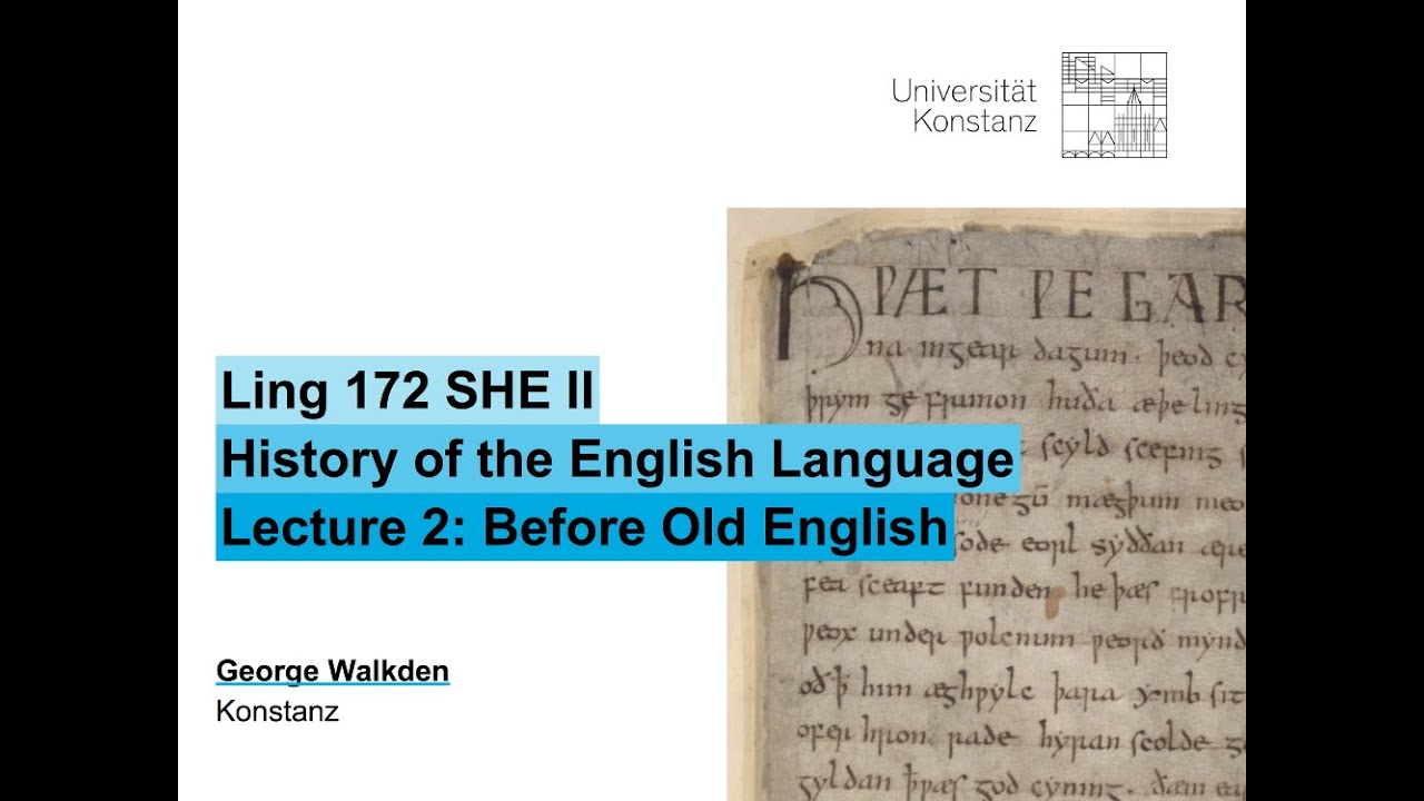 History of English 2: Before Old English - YouTube