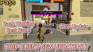 DRIP CLIENT NEW UPDATE V17|AIM KILL|DRIP CLIENT MOD MENU|AUTO KILL|NO BAN BLACKLIST|MOBILE PANEL